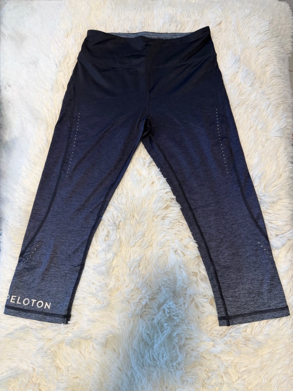 Peloton Girls' Black Heather Capri Leggings